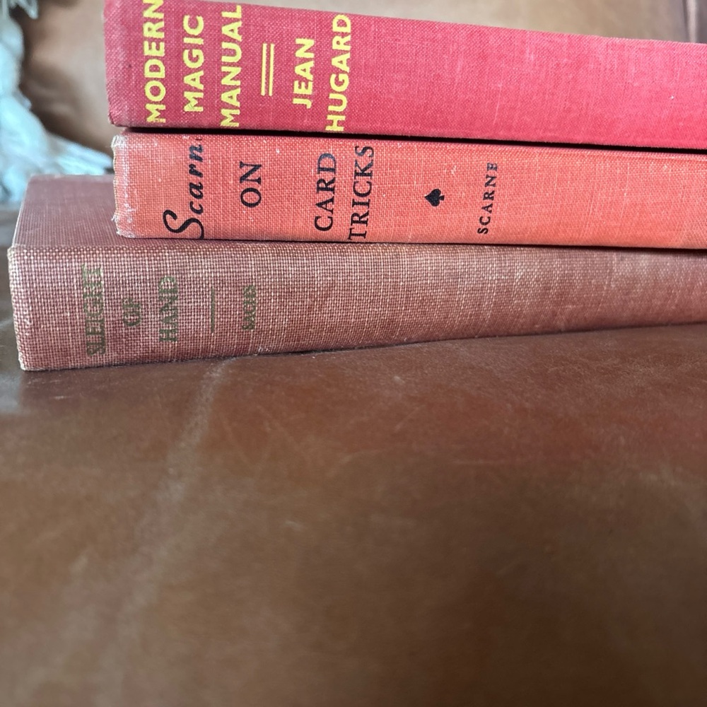 Vintage Bundle 3 Magic Books 1946 1967  1957 Magic interior decoration color pop